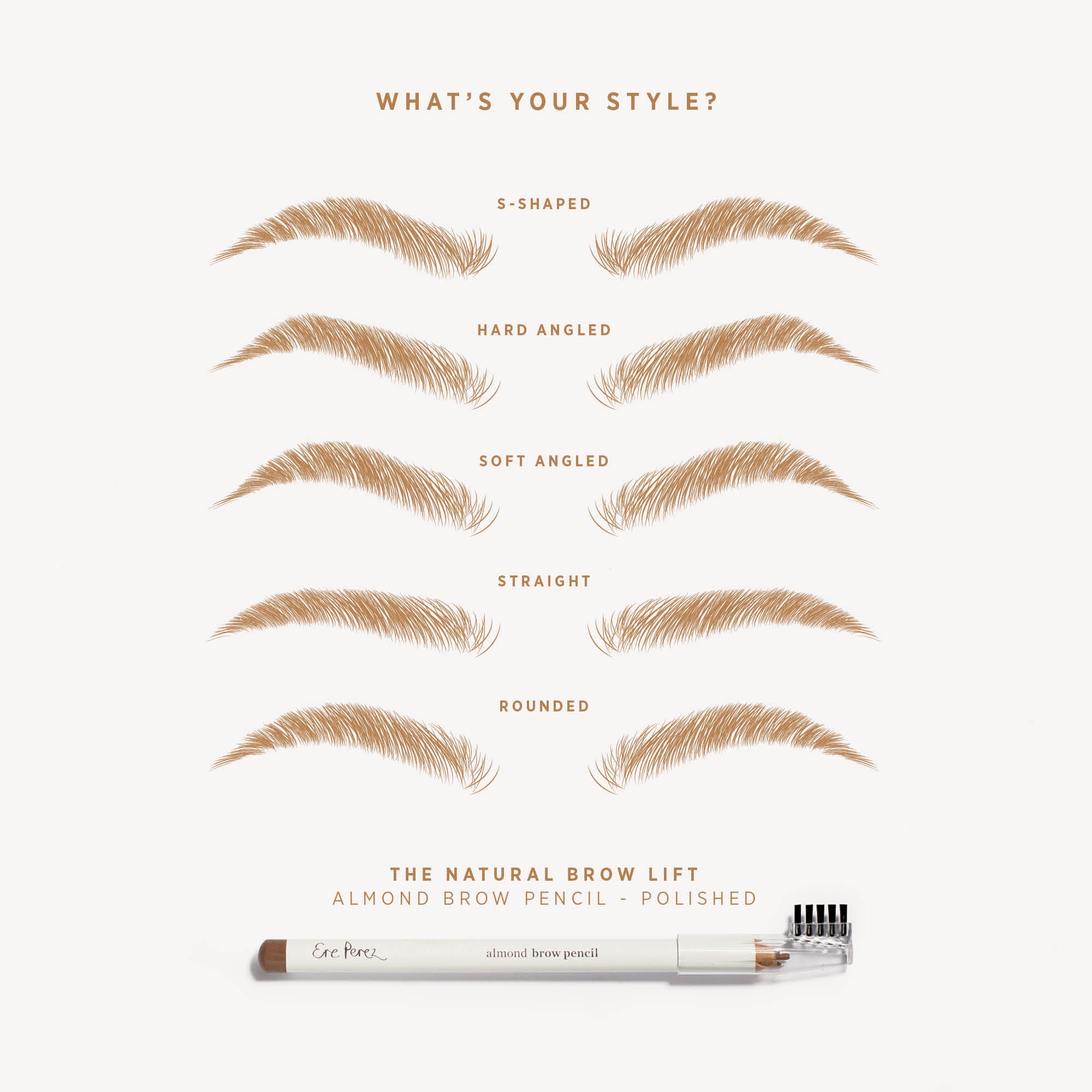 Ere Perez Almond Oil Eyebrow Pencil - Image 4