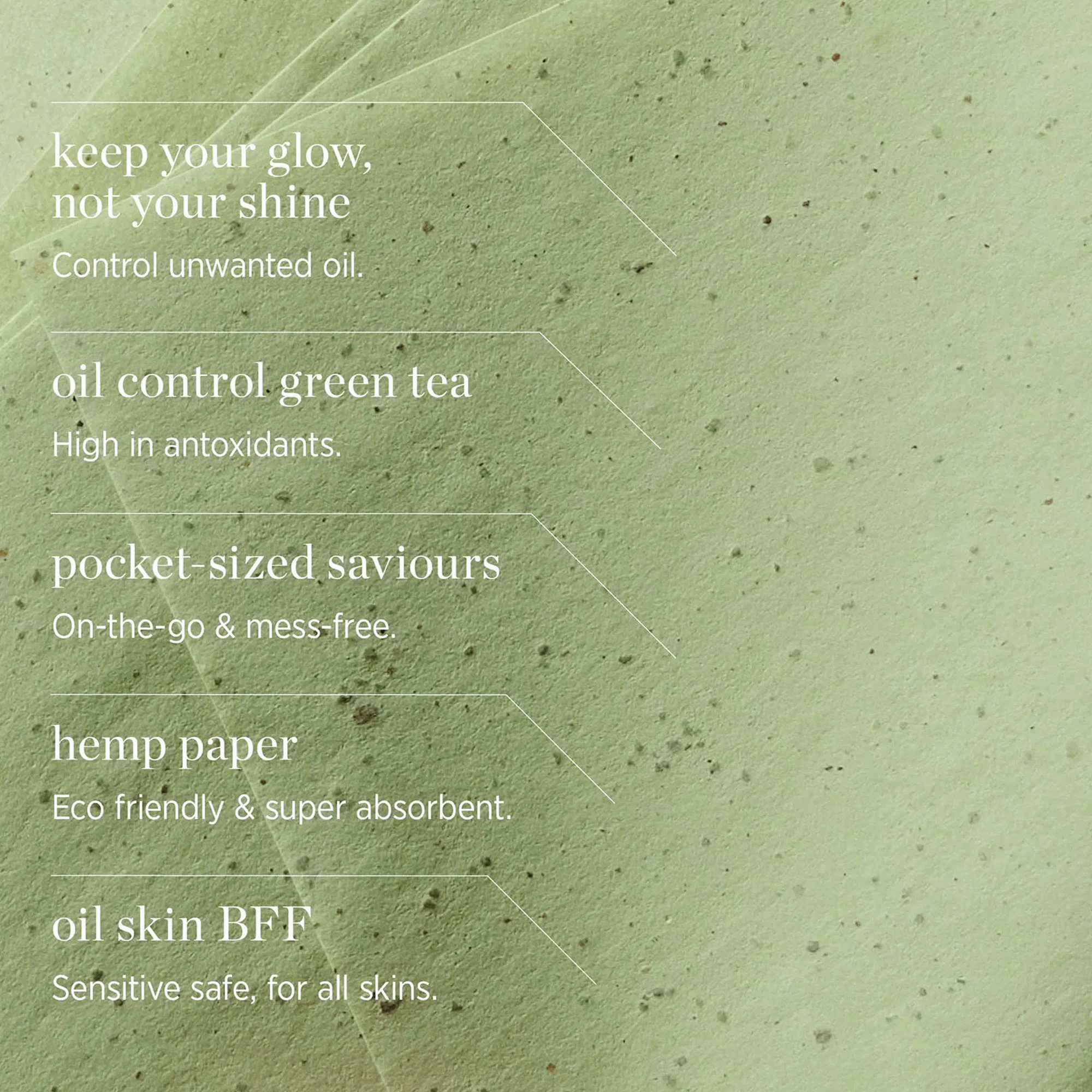 Ere Perez Green Tea Oil Control Paper - Image 4
