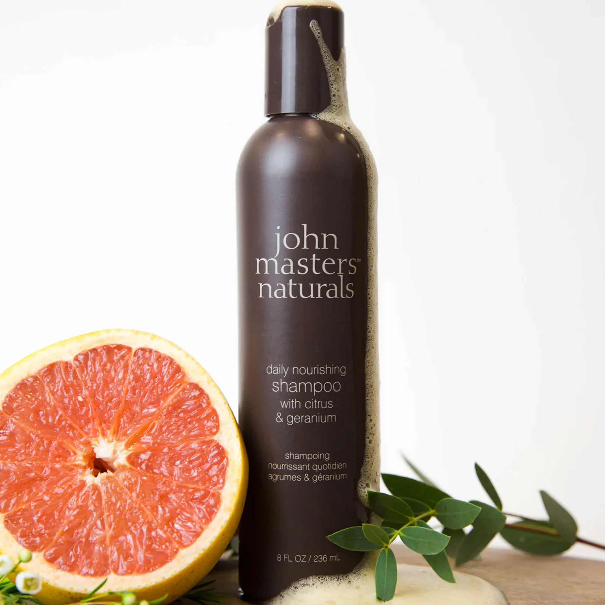 John Masters Daily Nourishing Shampoo With Citrus & Geranium - Image 2