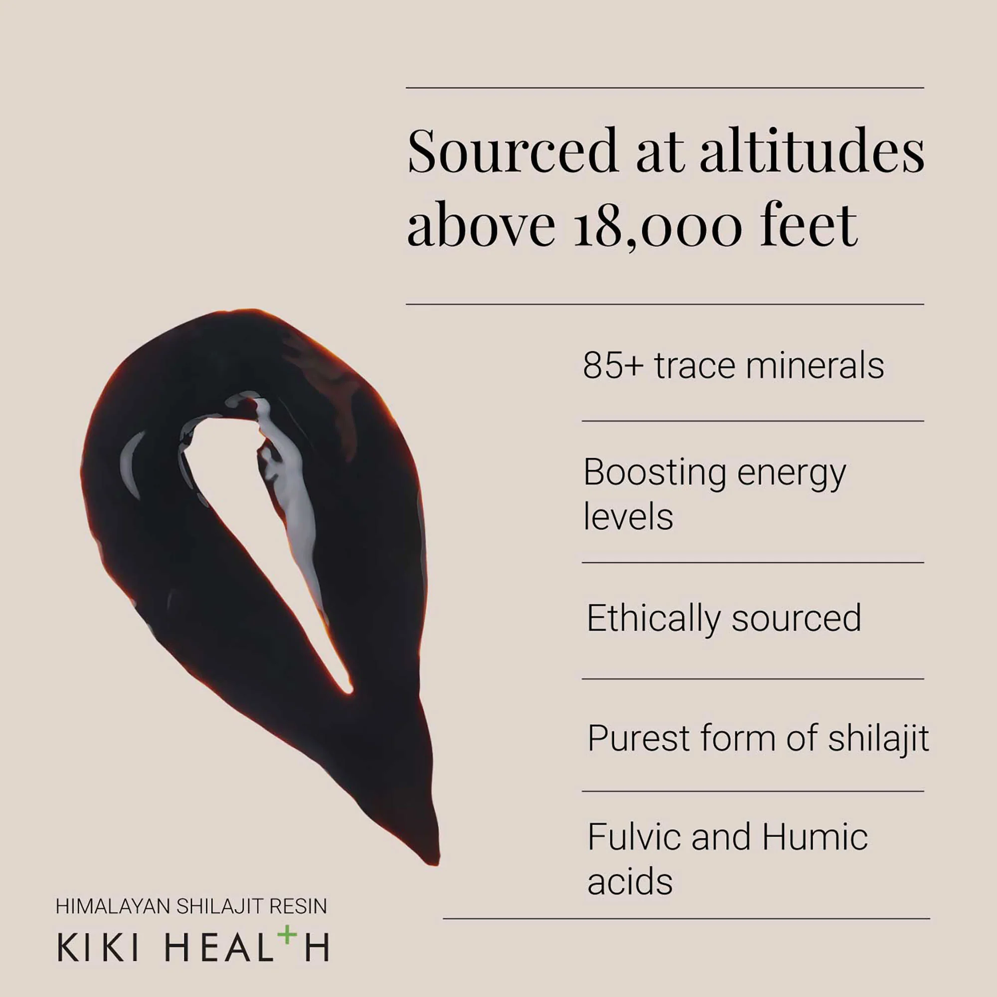 Kiki Health Himalayan Shilajit Resin - Image 3