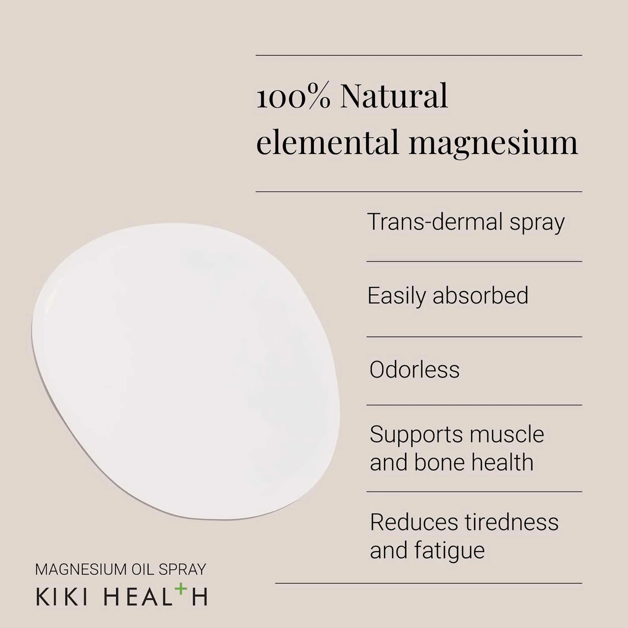 Kiki Health Magnesium Oil Spray - Image 3