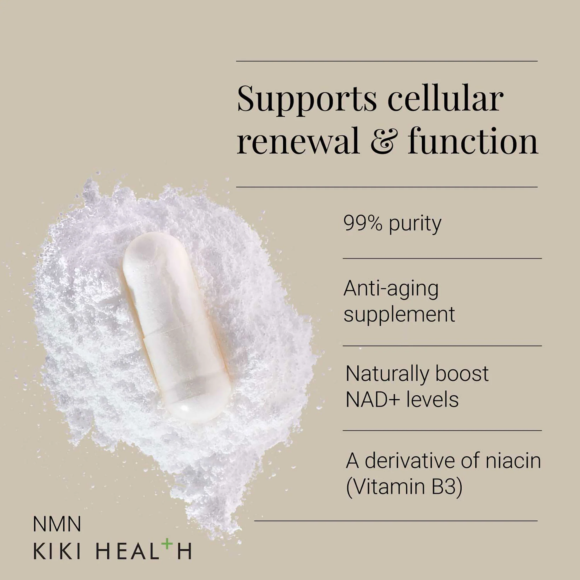 Kiki Health NMN Capsules - NAD+ Booster - Image 3