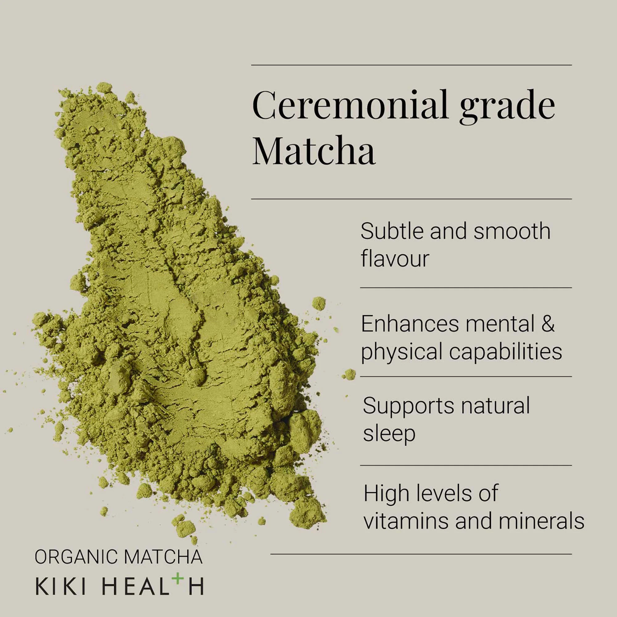Kiki Health Ceremonial Grade Organic Matcha Powder - Image 3