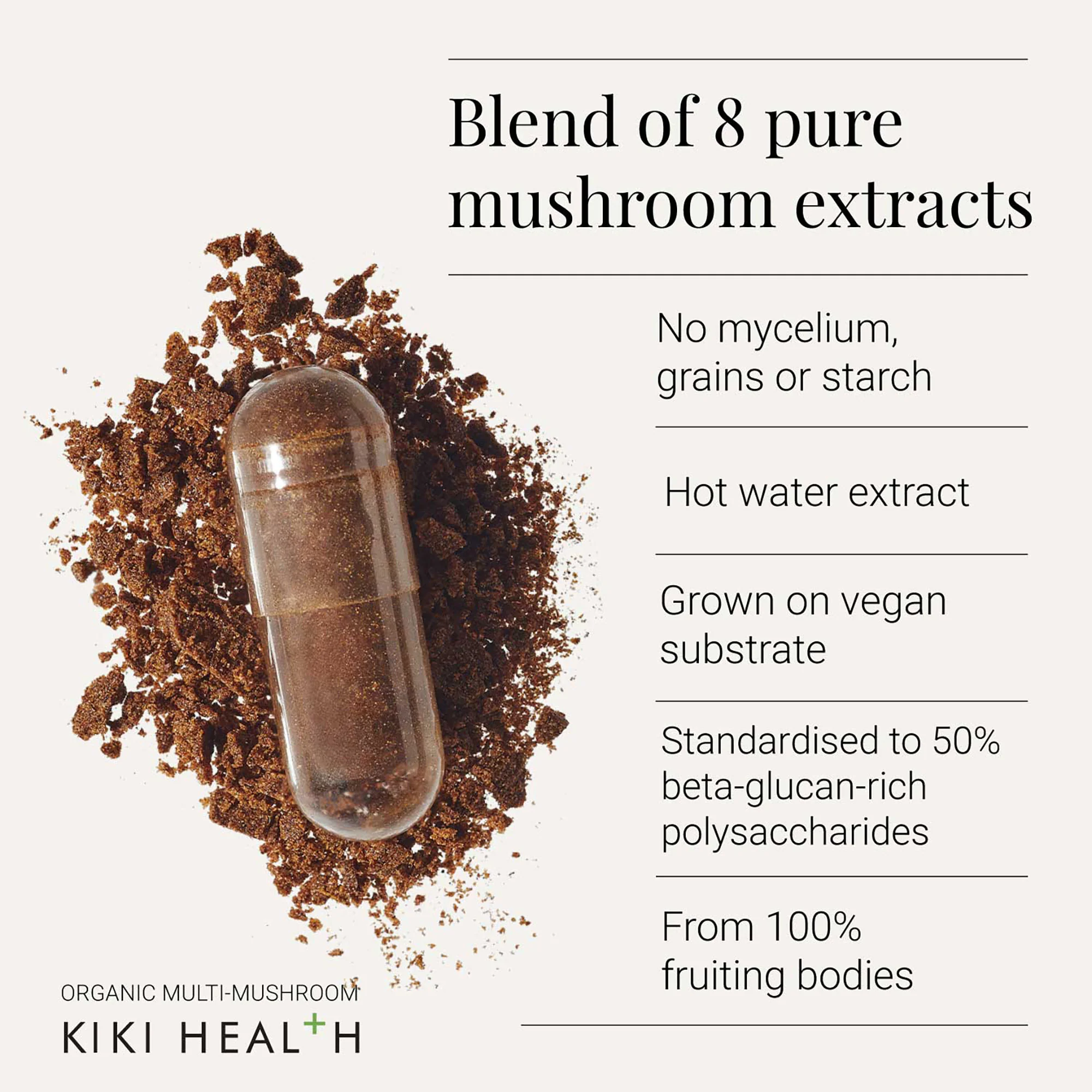 Kiki Health Organic Multi-Mushroom Extract Blend - Image 3