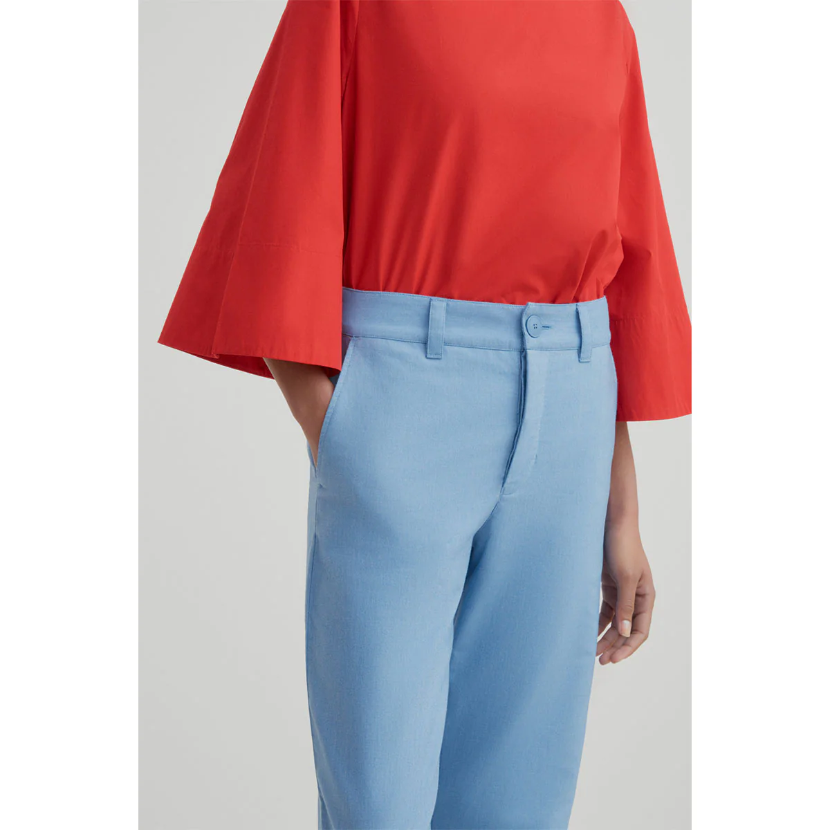 Kowtow Method Pants Sky Chambray - Image 4