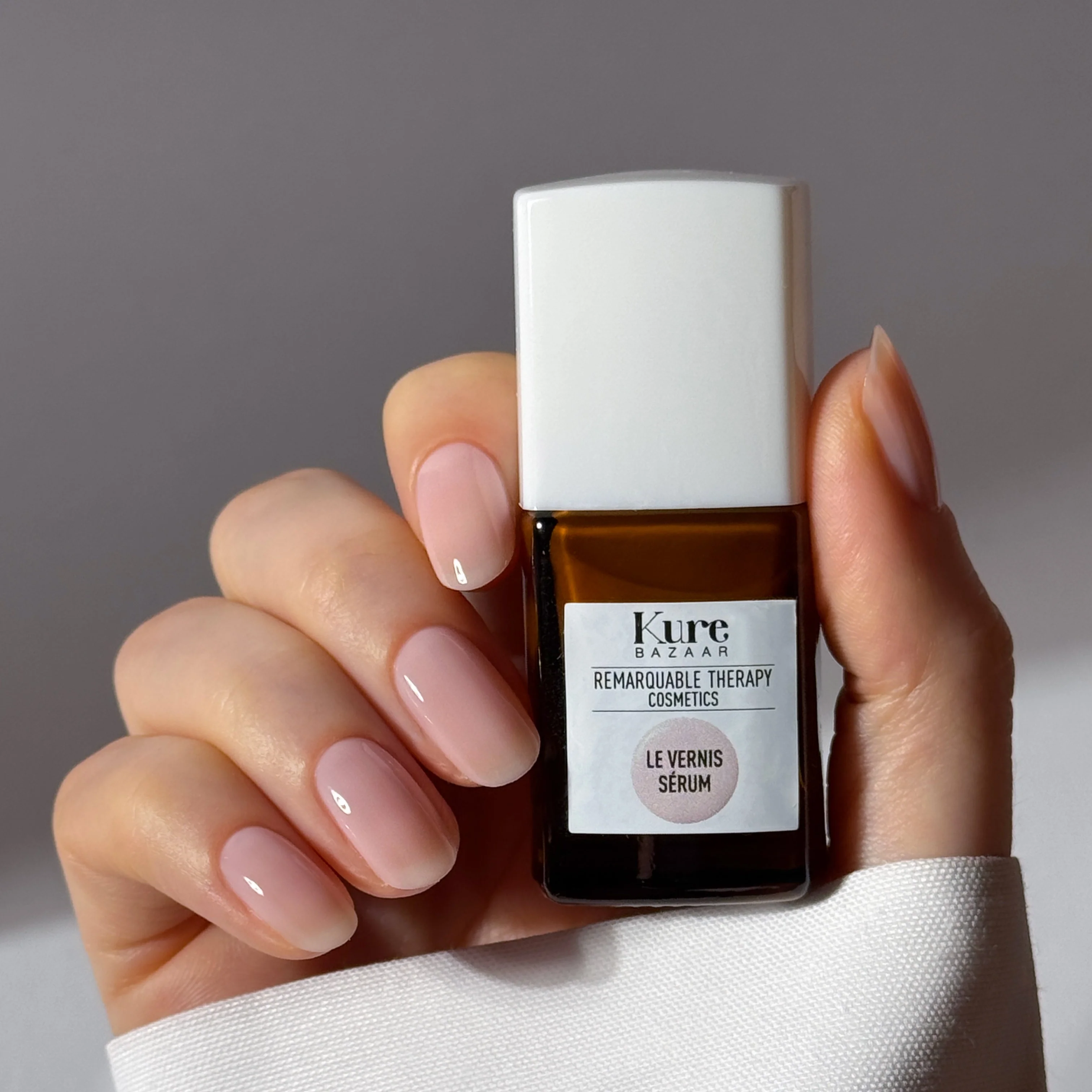 Kure Bazaar Colour Repairing Serum Nail Polish Le Rose 01 - Image 3