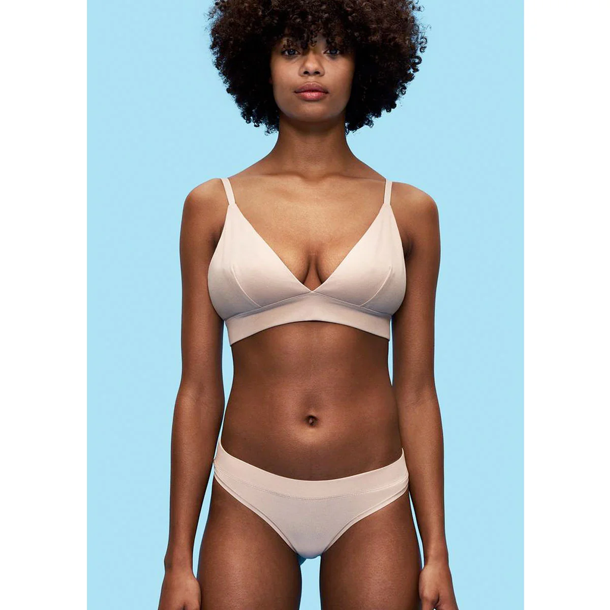 Organic Basics Organic Cotton Thong 2-Pack Rose Nude