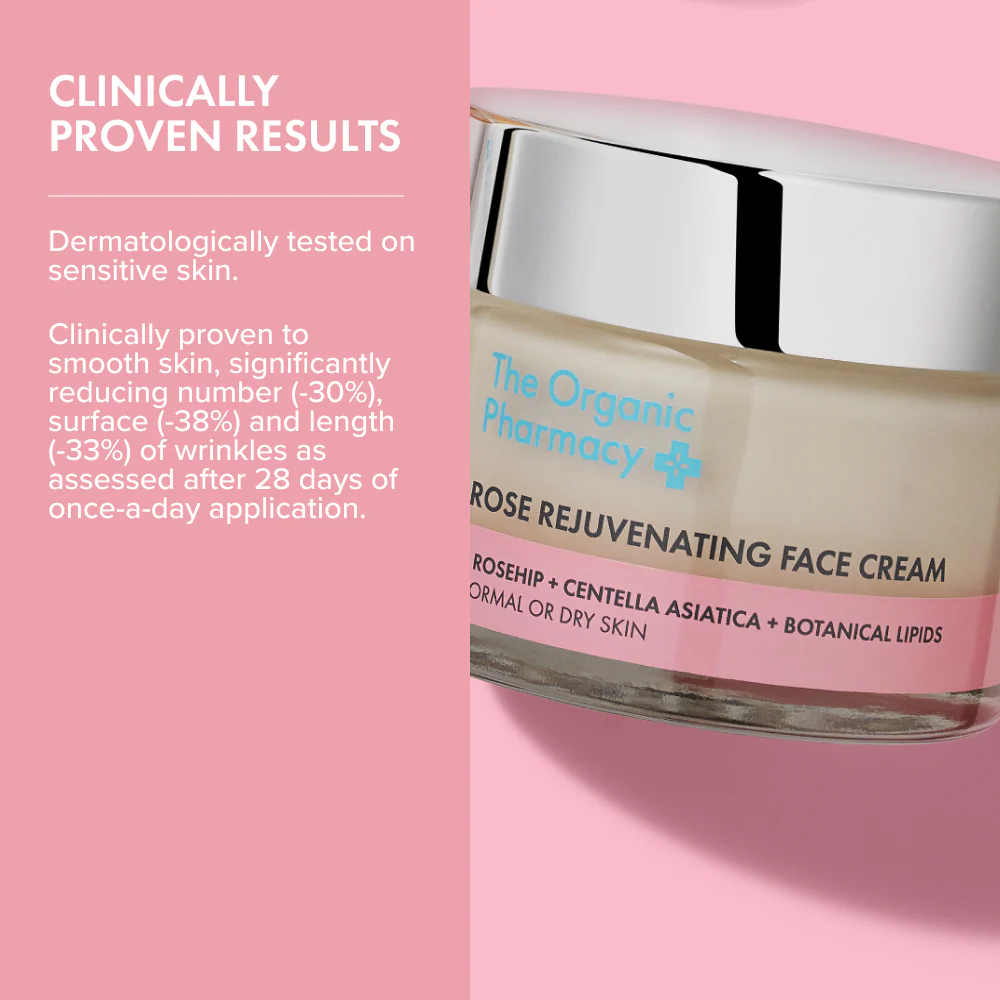 The Organic Pharmacy Rose Rejuvenating Face Cream - Image 3