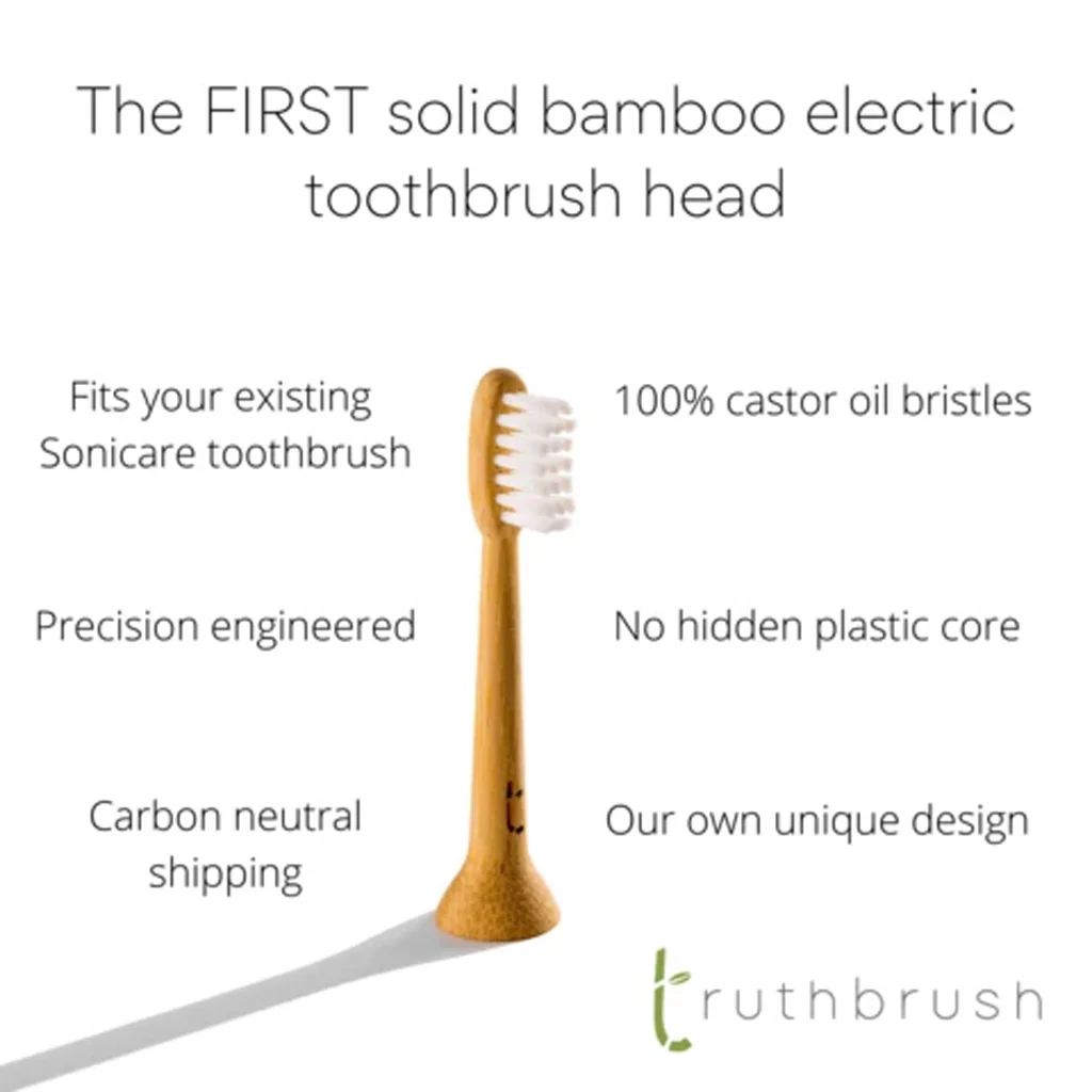 Truthbrush Bamboo Electric Set of 2 Toothbrush - Image 3