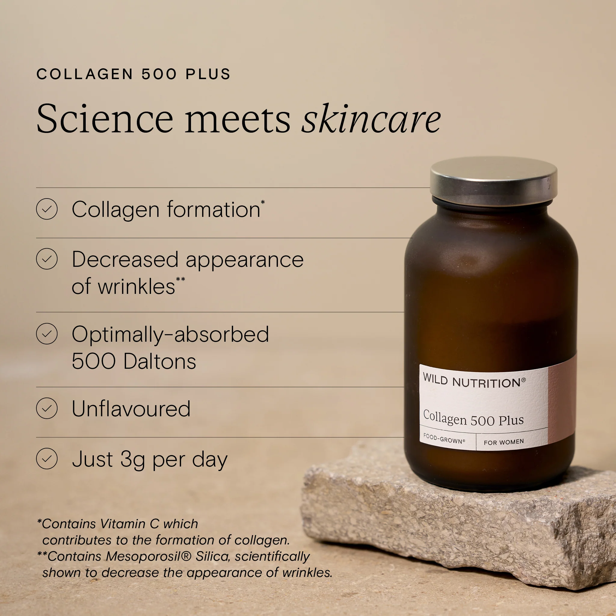 Wild Nutrition Collagen 500 Plus - Image 2